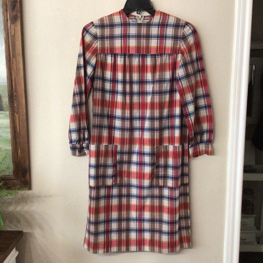 Vintage homemade long sleeve sack dress. Size medium. Great shape. - Picture 2 of 6